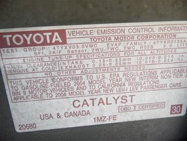 2004 Toyota Avalon XLS Sea Green 3.0L AT #Z23346